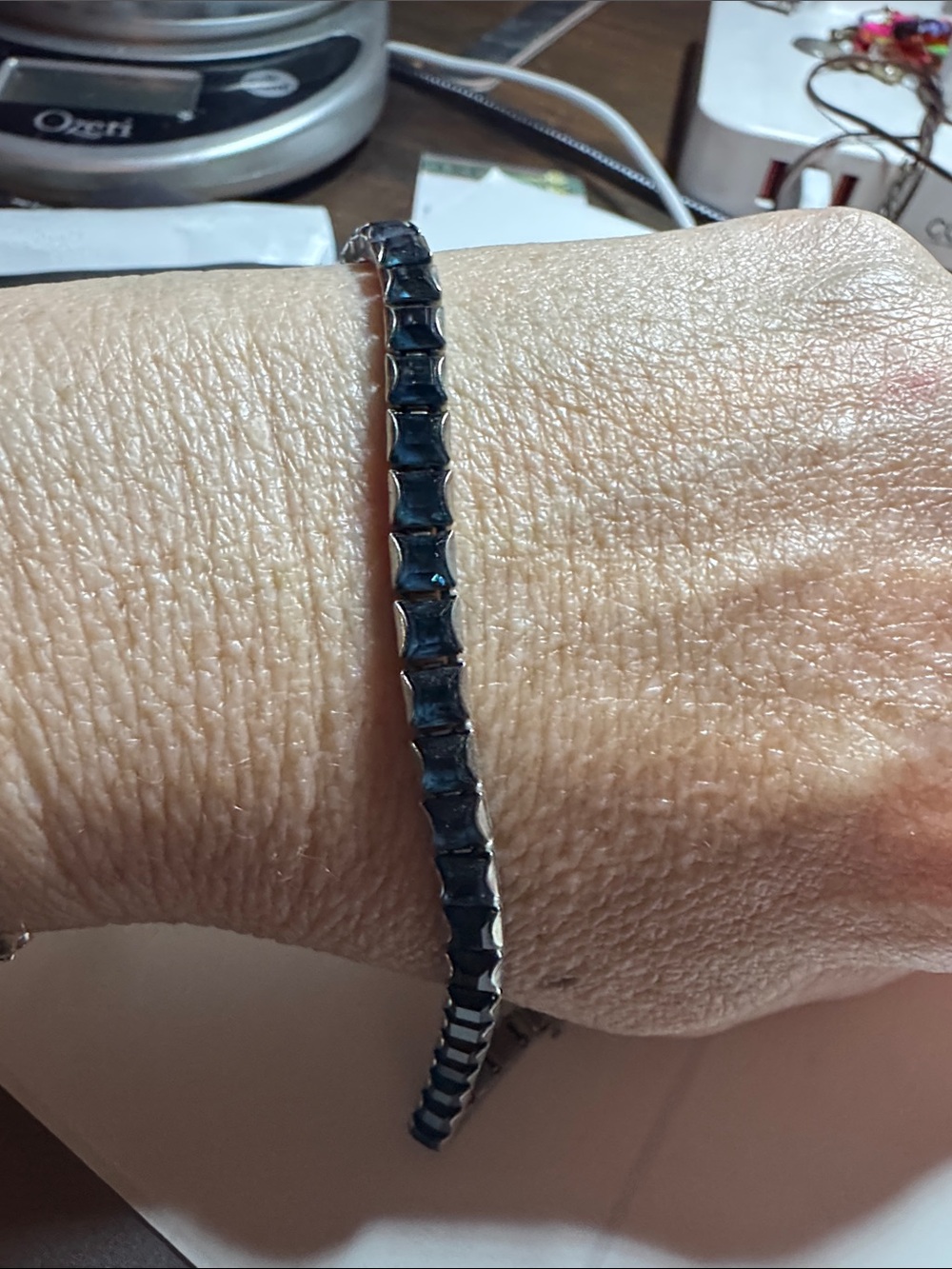 Classic blue Tennis Bracelet - Women's Elegant Link Bracelet